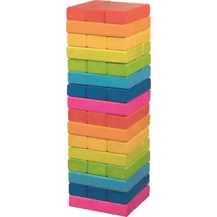 Jenga barevná - Duhová (Goki)
