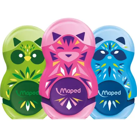 Maped Loopy Mini Cute - ořezávátko - 1 otvor, mix motivů