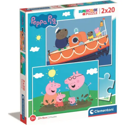 Puzzle 2x20 Peppa Pig - Clementoni