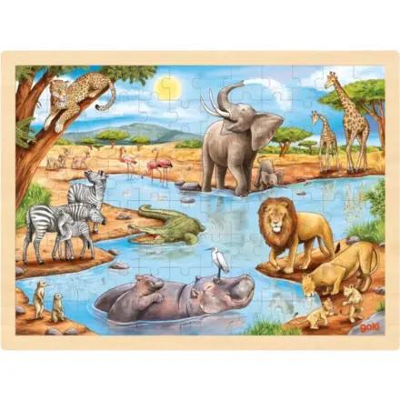 Africká savana - puzzle z kategorie Maxi dieliky