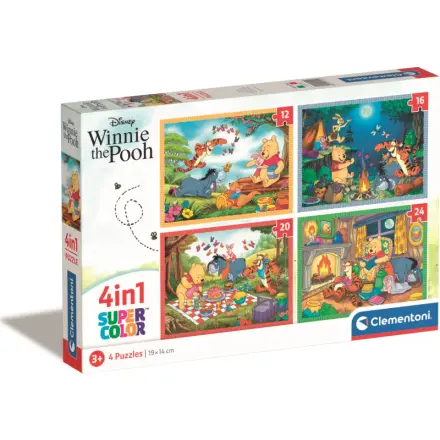 Clementoni - Puzzle 4v1 Disney Medvídek Pú (12+16+20+24 dílků)