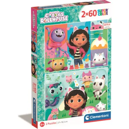 Clementoni - Puzzle Gábinin kouzelný domek 2x60 dílků