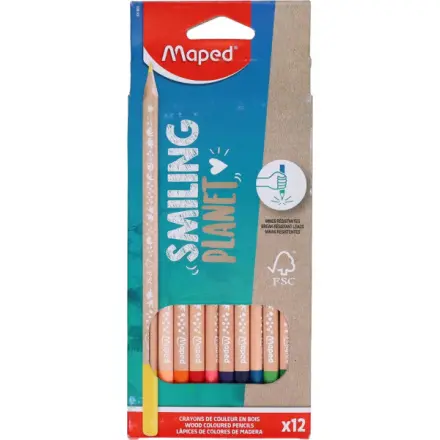 Maped Smiling Planet - pastelky - 12 barev