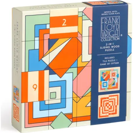 Frank Lloyd Wright Imperial Hotel 2-in-1 Sliding Wood Puzzle - hra z kategorie Karty, hlavolamy