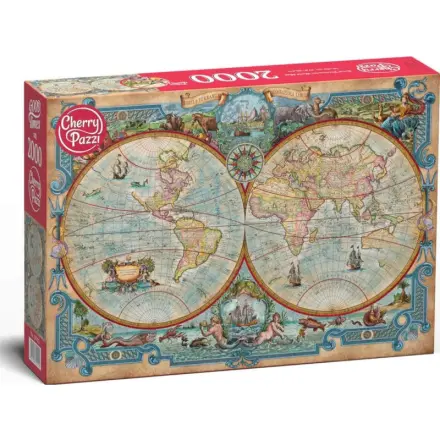 CherryPazzi Puzzle -  Mapa světa 2000 dílkú