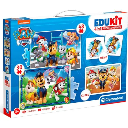 Edukit Disney Paw Patrol 4v1 (pexeso, 48 + 30 puzzle, 6 kostek)