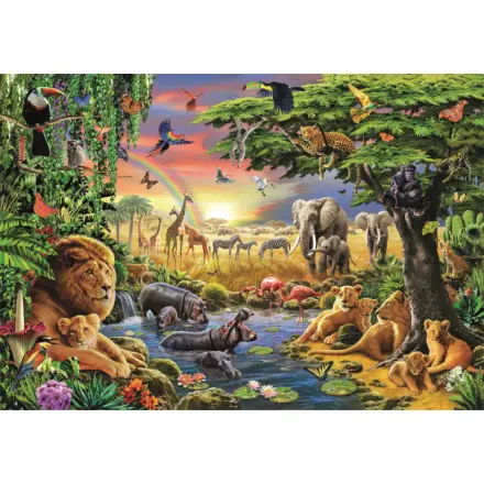 Clementoni Puzzle 2000 dílků Africké shromáždění