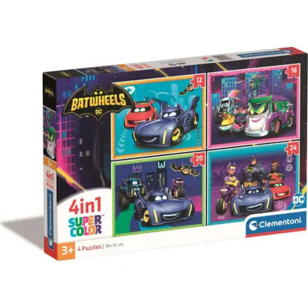 Clementoni Puzzle 4v1 SuperColor Batwheels 21529