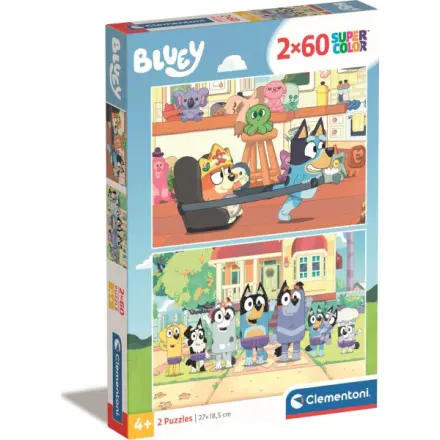 Clementoni - Puzzle 2x60 Bluey