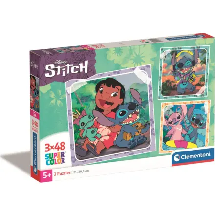 Puzzle Disney Stitch 3x48 - puzzle z kategorie 15 – 60 dielikov