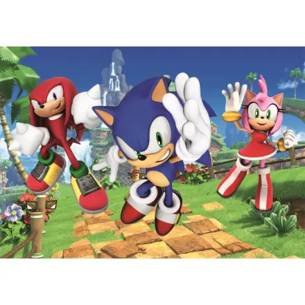 Clementoni Puzzle 104 dílků Maxi SuperColor Sonic 25764