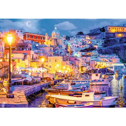 Trefl Puzzle - Ostrov Procida v noci, Itálie - 1000 dílků