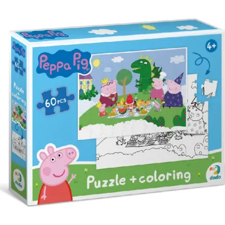 DODO Oboustranné puzzle Prasátko Peppa: Piknik 60 dílků