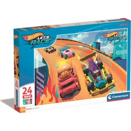CLEMENTONI Puzzle Hot Wheels MAXI 24 dílků 159484
