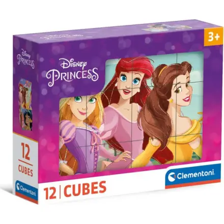 Obrázkové kostky - Disney Princess, 12 kostek
