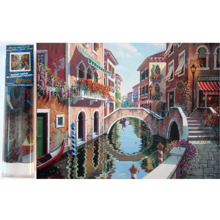 NORIMPEX Diamantové malování Benátský most 30x40cm 161810