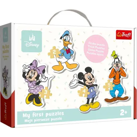 Baby puzzle Disney: Mickey a přátelé 4v1 (2, 3, 4, 5 dílků)