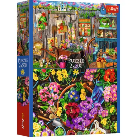 Trefl Puzzle 2x500 prace v zahradě