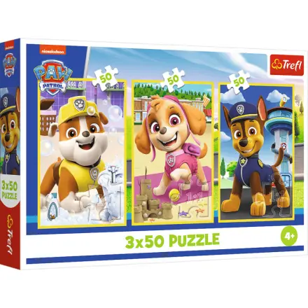 Puzzle Tlapková patrola: Naši pejsci 3x50 dílků
