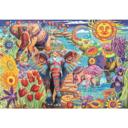 Clementoni - Puzzle 500 Karneval slonů