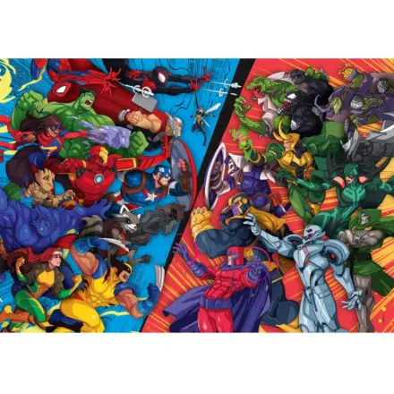 Clementoni puzzle 104 Super Marvel Hrdinové vs Padouši