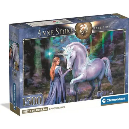 Puzzle Anne Stokes: Modrý zvonkový les 1500 dílků