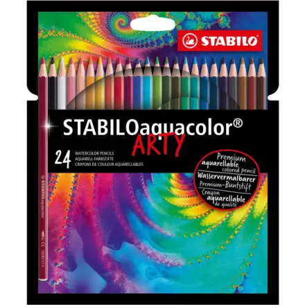 STABILO aquacolor Akvarelové pastelky ARTY - sada 24 barev