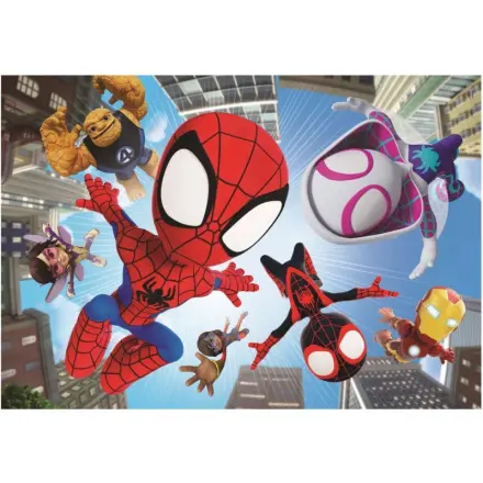Clementoni - Puzzle 104 Maxi Spidey a jeho úžasní přátelé