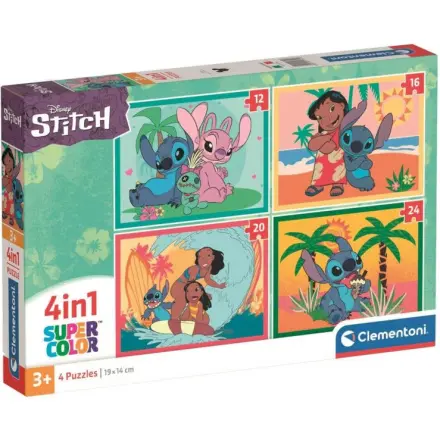 PUZZLE 4IN1 STITCH 2025 - puzzle z kategorie Disney