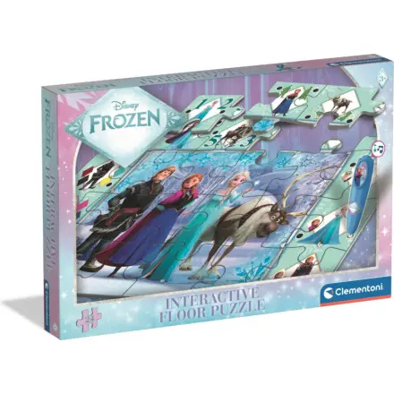 Clementoni Podlahové puzzle s interaktivním perem Ledové království