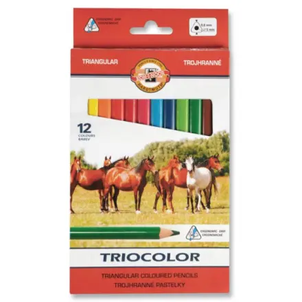 Koh-i-noor pastelky TRIOCOLOR 3142, 12 barev