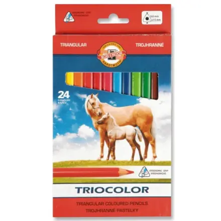 Koh-i-noor pastelky TRIOCOLOR 3144, 24 barev