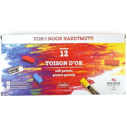 Křídy prašné Koh-i-noor TOISON D´OR 8512 - 12 barev