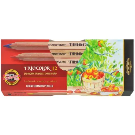 Koh-i-noor pastelky JUMBO trohranné silné 12 ks
