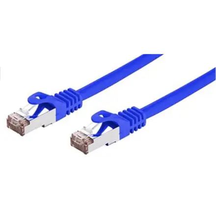 Kabel C-TECH patchcord Cat6, FTP, modrý, 0,25m CB-PP6F-025B