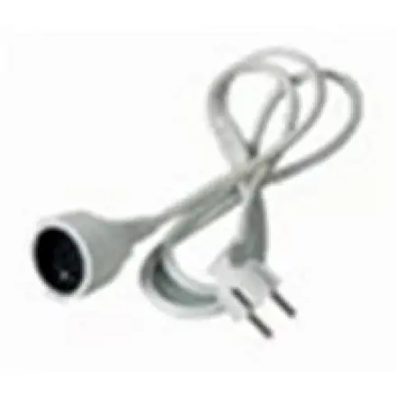 PREMIUMCORD Prodlužovací přívod 230V 2m, 1 zásuvka (M/F) bílá
