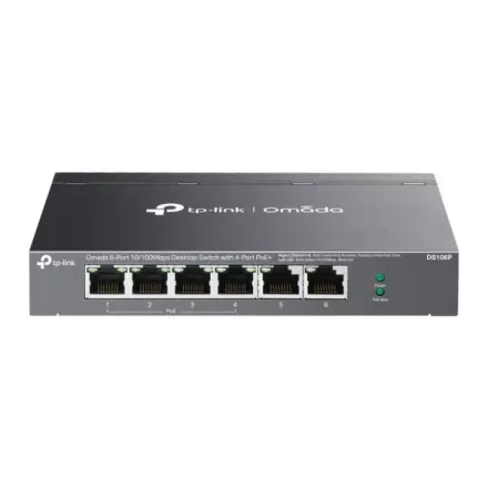 DS106P TP-link Omada 6x 10/100 Mbps, 4 PoE+,switch, DS106P