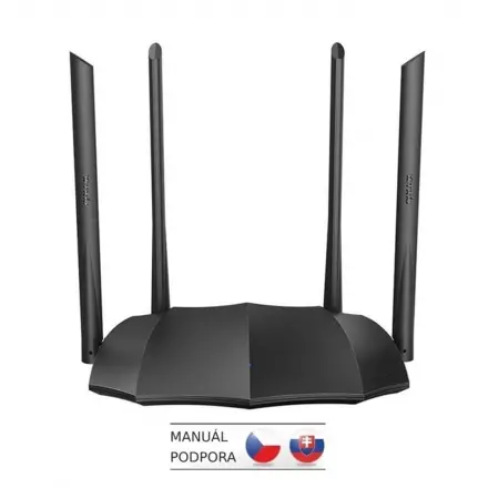 Tenda AC8 WiFi AC Gigabit Router 1200Mb/s, 1x GWAN, 3x GLAN, 4x 6dBi antény, WISP, Uni.Repeater, APP