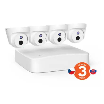 Tenda K4P-4CR - PoE kamerový set 4MPx, 4CH NVR + 4x IP kamera 4MPx, IP67, zvuk, web. rozhraní,CZ app, 75011959