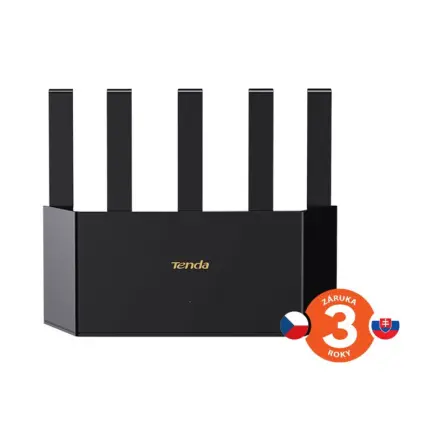 Tenda TE6L Pro BE5100 WiFi 7 Mesh Router, 2.5G WAN port, 5011 Mb/s, 3x GLAN,VPN,WPA3, Wi-Fi+, CZ app, 75012032