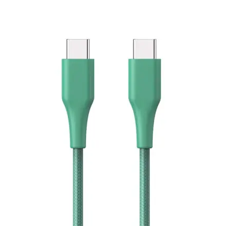 ER POWER kabel USB-C/C GRS 60W 120cm zelený, ERPWCBCTCGN
