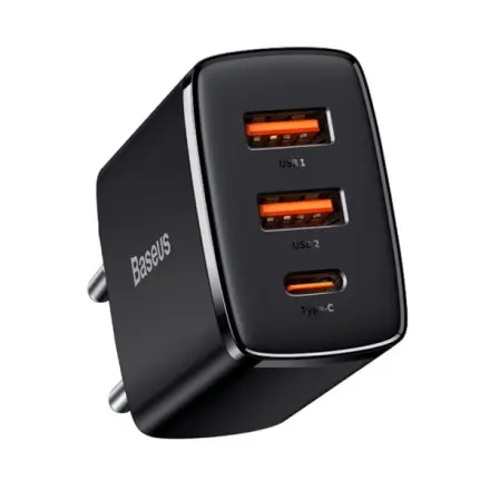 Baseus Compact nabíječka s USB-C (30W) černá