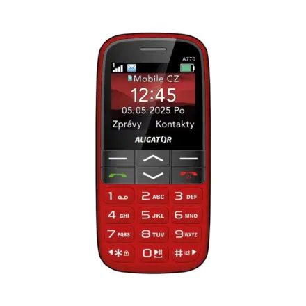 ALIGATOR A770 Senior červený + stol.nab.