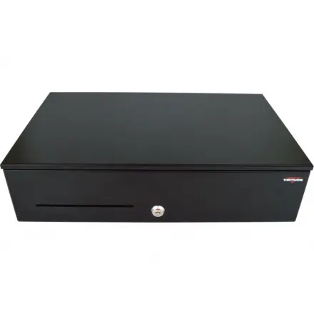 Pokladní zásuvka SK-500C - s kabelem, pořadač 6/8, 9-24V, černá