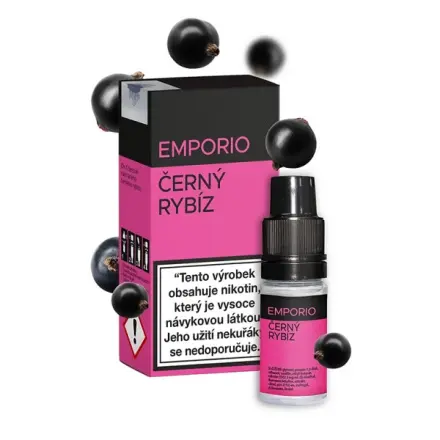 e-liquid Emporio Černý rybíz 10ml Obsah nikotinu: 0 mg