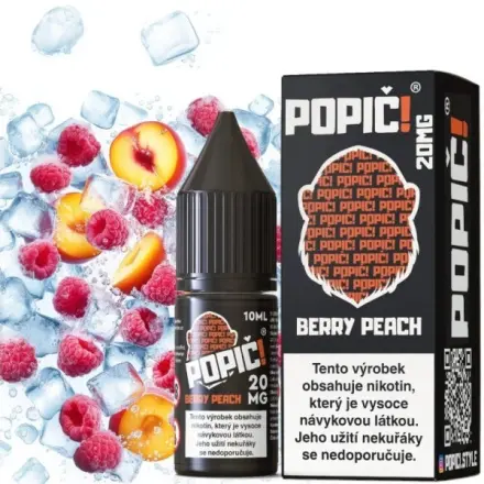 Popič! - Salt e-liquid - Berry Peach - 10ml - 20mg