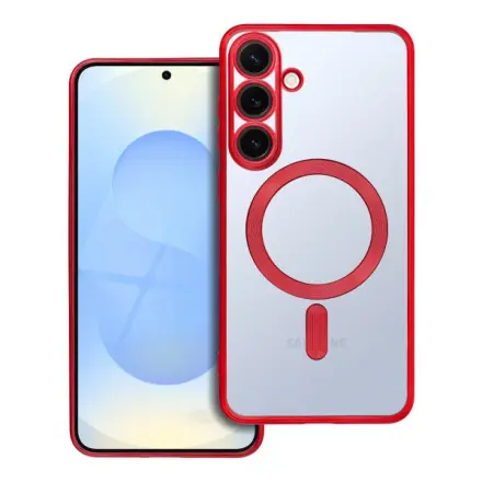 Forcell Case for Samsung S25 PLUS Electro Mag Cover compatible with MagSafe red 297030