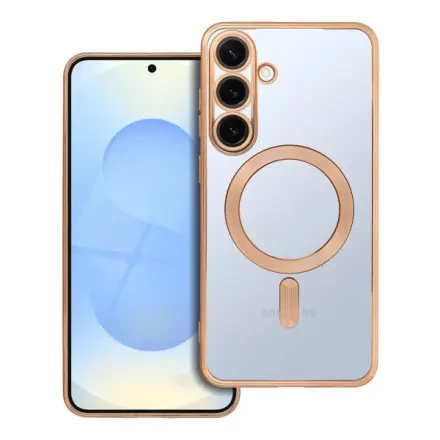 Forcell Case for Samsung S25 PLUS Electro Mag Cover compatible with MagSafe gold 297033