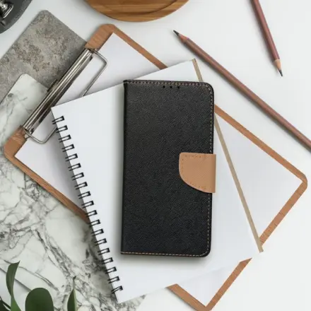 Forcell FANCY Book case for XIAOMI Redmi 14c black / gold 297884