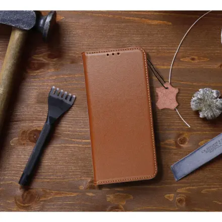 Forcell SMART PRO Book leather case for XIAOMI Redmi 14C brown 298012